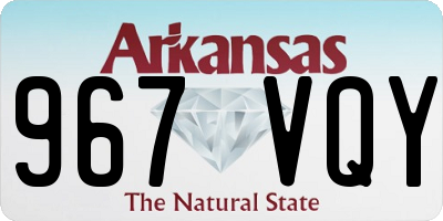 AR license plate 967VQY