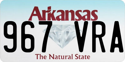 AR license plate 967VRA