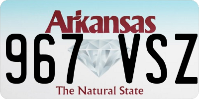 AR license plate 967VSZ