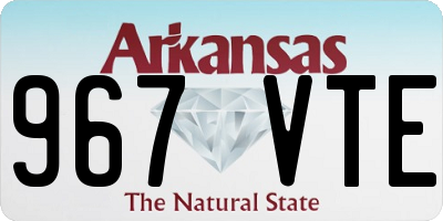 AR license plate 967VTE