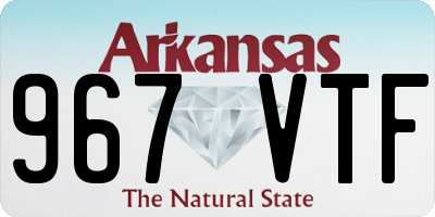 AR license plate 967VTF
