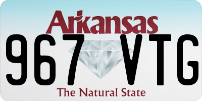 AR license plate 967VTG