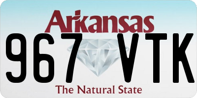AR license plate 967VTK