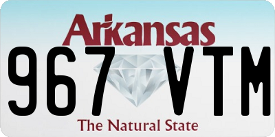 AR license plate 967VTM