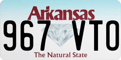 AR license plate 967VTO