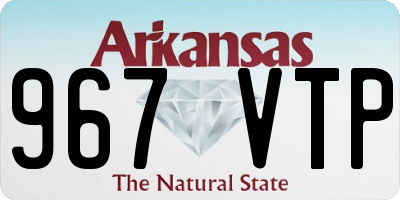 AR license plate 967VTP
