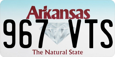 AR license plate 967VTS