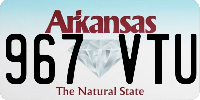 AR license plate 967VTU