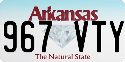 AR license plate 967VTY