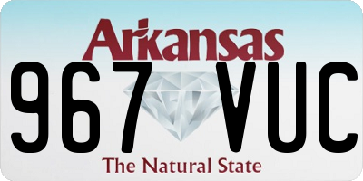 AR license plate 967VUC