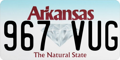 AR license plate 967VUG