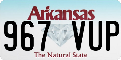 AR license plate 967VUP