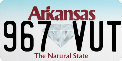 AR license plate 967VUT