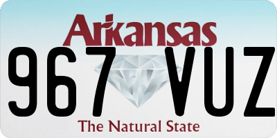 AR license plate 967VUZ