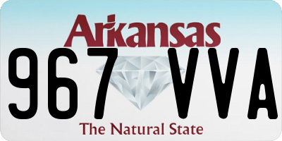 AR license plate 967VVA