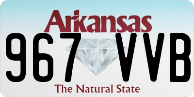 AR license plate 967VVB