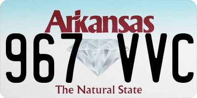 AR license plate 967VVC