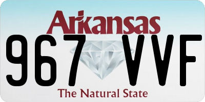 AR license plate 967VVF