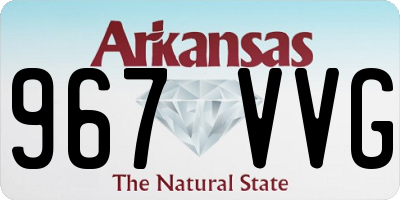 AR license plate 967VVG