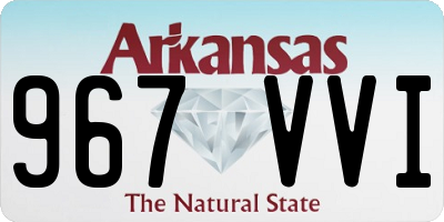AR license plate 967VVI