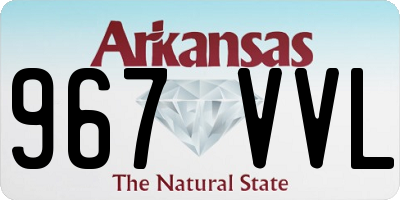 AR license plate 967VVL