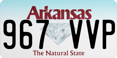 AR license plate 967VVP