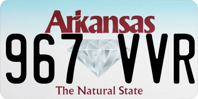 AR license plate 967VVR
