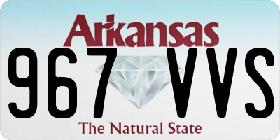 AR license plate 967VVS