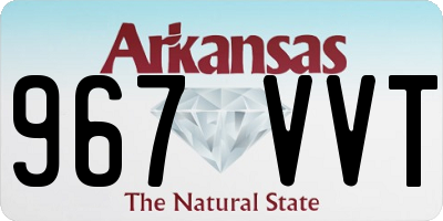 AR license plate 967VVT
