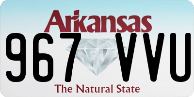 AR license plate 967VVU