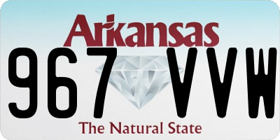 AR license plate 967VVW