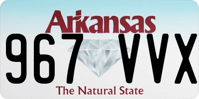 AR license plate 967VVX