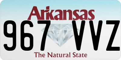 AR license plate 967VVZ