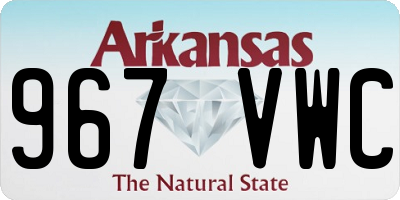 AR license plate 967VWC