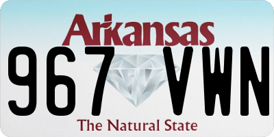 AR license plate 967VWN