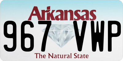 AR license plate 967VWP