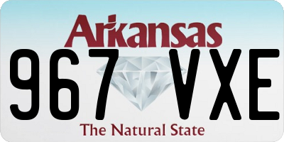 AR license plate 967VXE