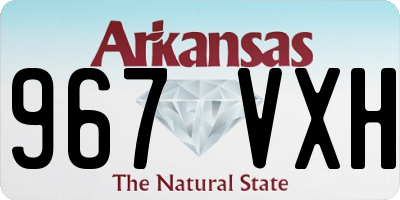 AR license plate 967VXH