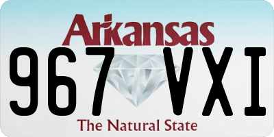 AR license plate 967VXI