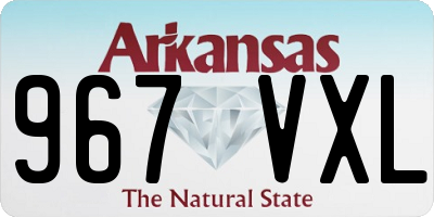 AR license plate 967VXL