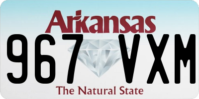 AR license plate 967VXM
