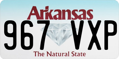 AR license plate 967VXP
