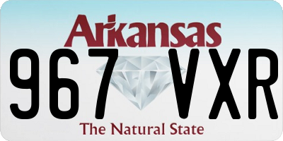 AR license plate 967VXR