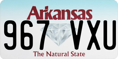 AR license plate 967VXU