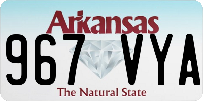 AR license plate 967VYA