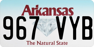 AR license plate 967VYB