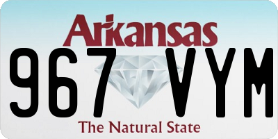 AR license plate 967VYM