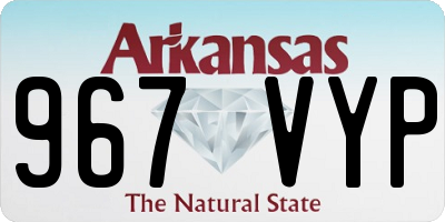 AR license plate 967VYP