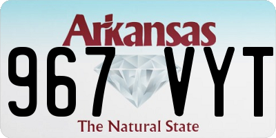 AR license plate 967VYT