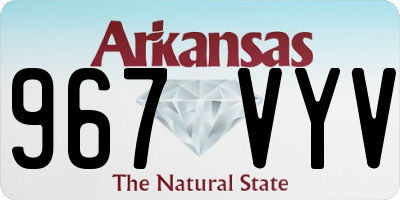 AR license plate 967VYV